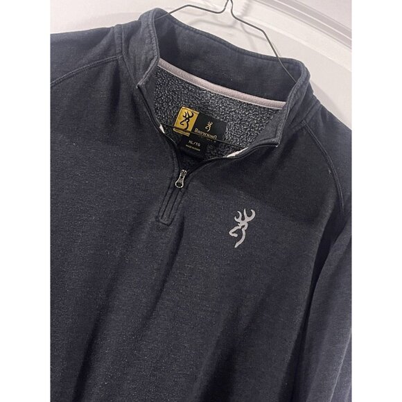 BROWNING Quarter Zip 1/4‎ XL Men’s Warm Sweatshirt Top - Picture 1 of 2